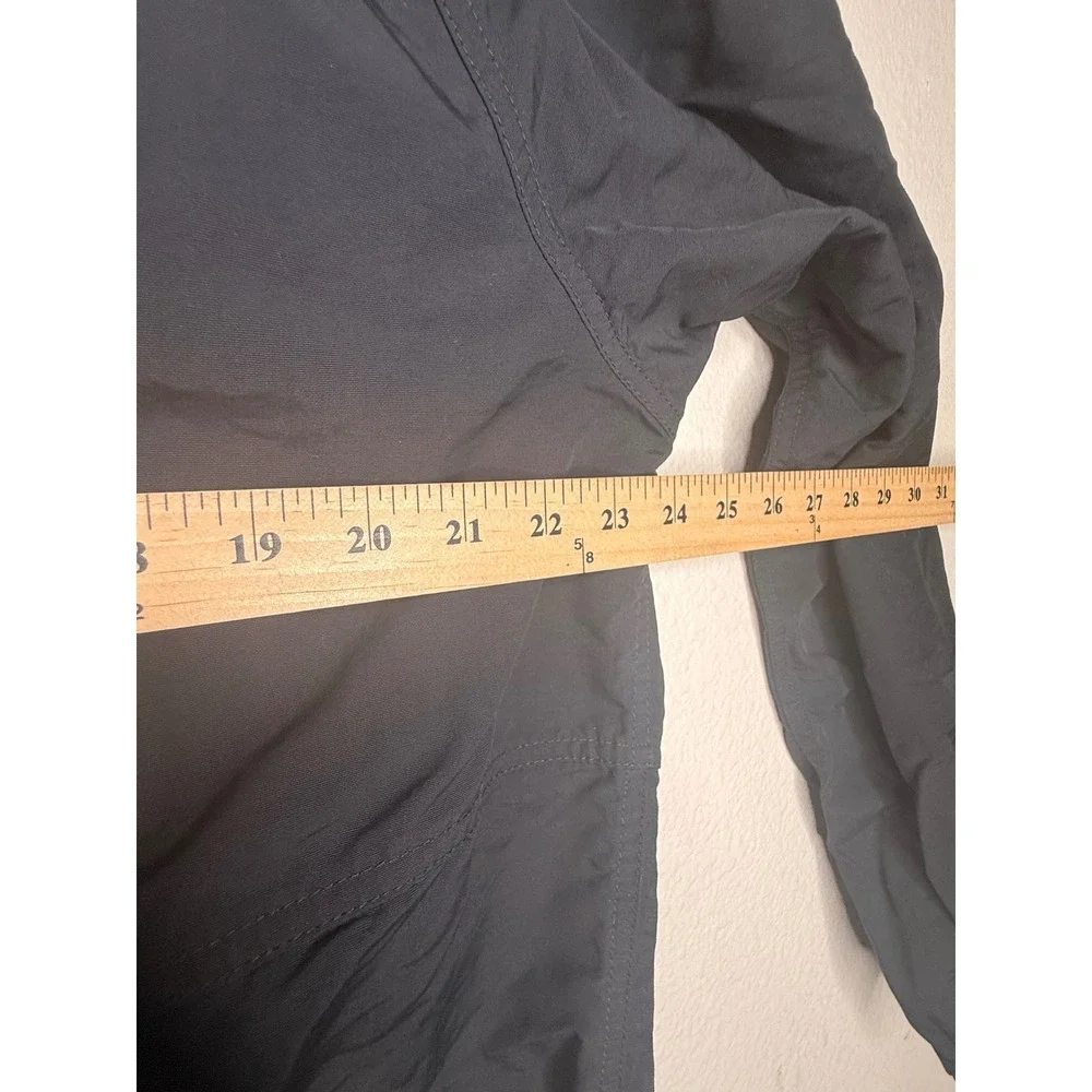 L.L.Bean Mountain Classic Anorak Men's L Black Utility Hooded Windbreaker 501342